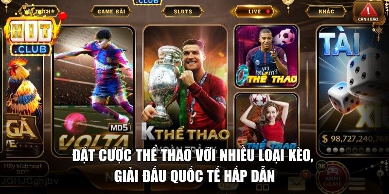 Hitclub 🎖️ Tải Hitclub IOS/APK – Link Cổng Game Hit club Chính Thức 17 Đặt cược thể thao với nhiều loại kèo, giải đấu quốc tế hấp dẫn